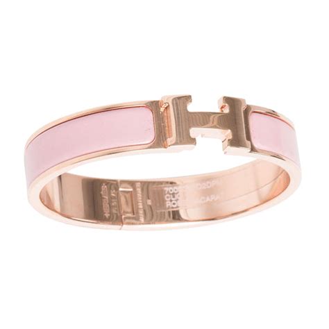 hermes clic clac pink rose gold|Hermes clic clac h.